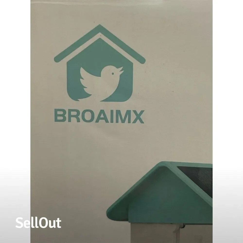 Broaimx Smart AI Bird Feeder with Camera & Solar Power, Yellow